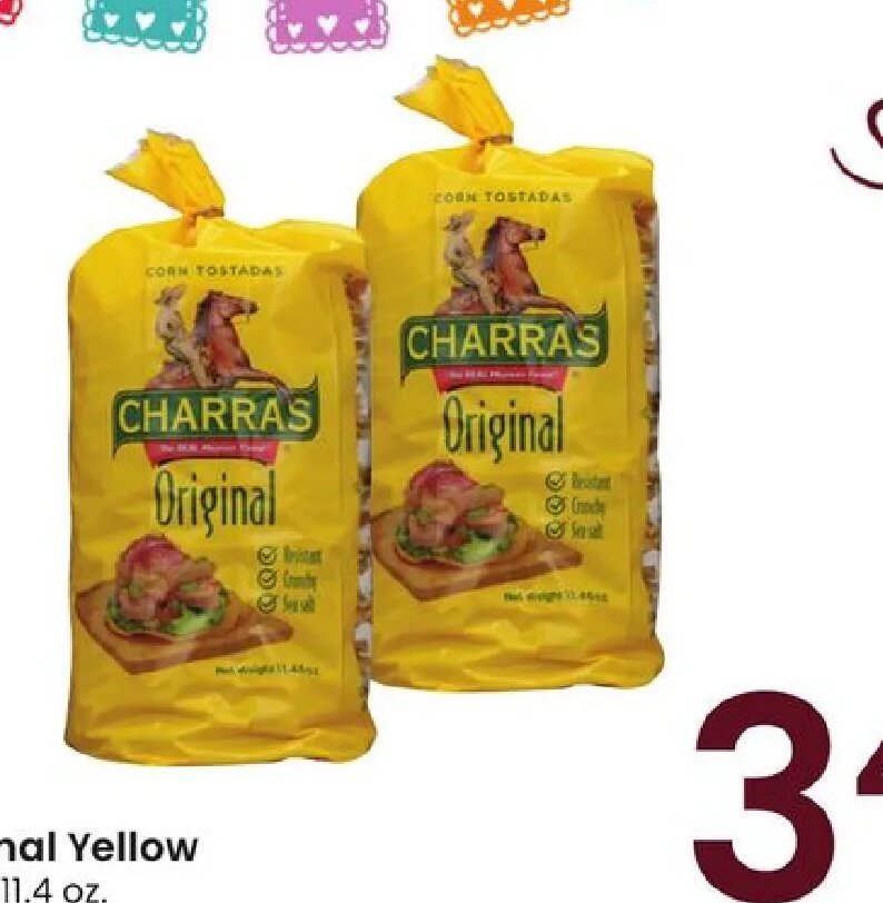 Charras Original Yellow Corn Tostada