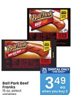Ball Park Beef Franks at Albertsons