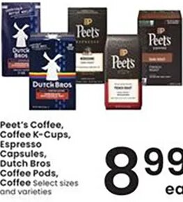 Peet's Coffee, Coffee K-Cups, Espresso Capsules, Dutch Bros Coffee Pods, Coffee at Albertsons