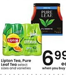 Lipton Tea, Pure Leaf Tea at Albertsons