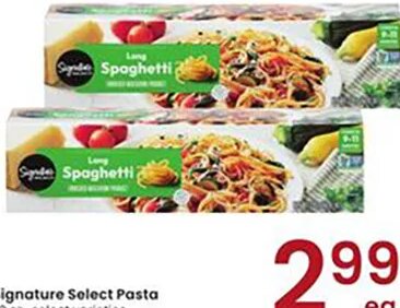 Signature Select Pasta at Albertsons