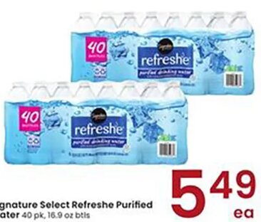 Signature Select Refreshe Purified Water