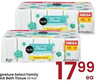 Signature Select Family Pack Bath Tissue at Albertsons