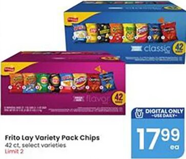Frito Lay Variety Pack Chips