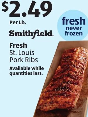 Fresh St. Louis Pork Ribs at ALDI