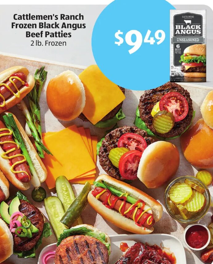 Cattlemen's Ranch Frozen Black Angus Beef Patties