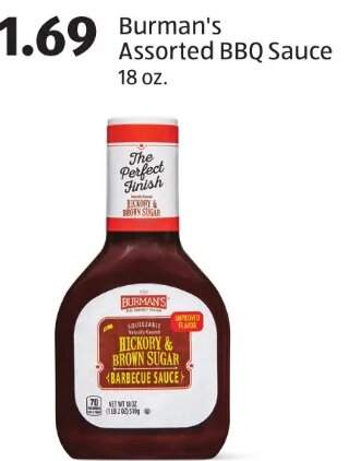 Burman's Assorted BBQ Sauce