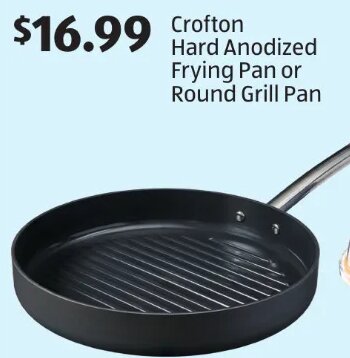 Crofton Hard Anodized Frying Pan or Round Grill Pan