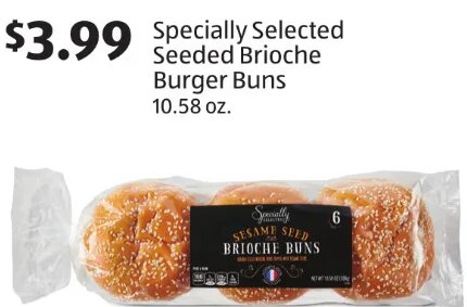 Specially Selected Seeded Brioche Burger Buns