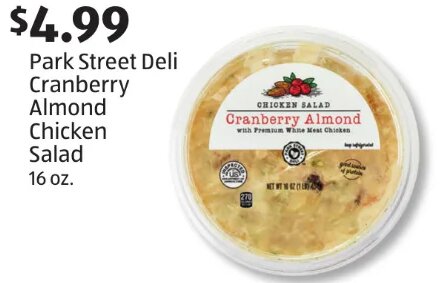 Park Street Deli Cranberry Almond Chicken Salad at ALDI