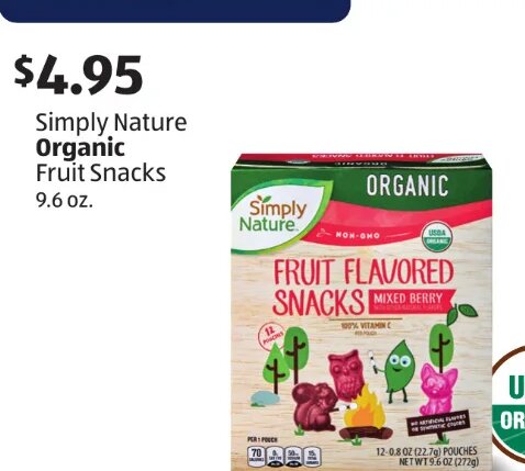 Simply Nature Organic Fruit Snacks