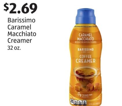 Barissimo Caramel Macchiato Creamer at ALDI