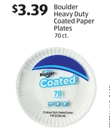 Boulder Heavy Duty Coated Paper Plates