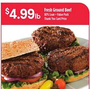 Fresh Ground Beef at Bashas'