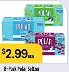 8-Pack Polar Seltzer