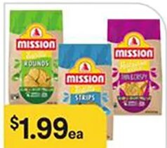 Mission Tortilla Chips at Bashas'