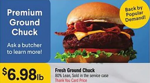 Fresh Ground Chuck at Bashas'