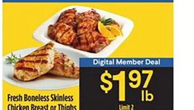 Fresh Boneless Skinless Chicken Breast or Thighs at Bashas'