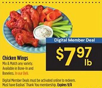 Chicken Wings at Bashas'