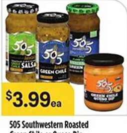 505 Southwestern Roasted Green Chile or Queso Dip