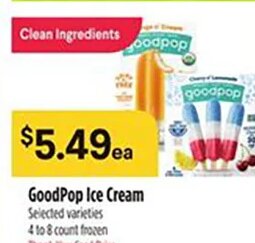 GoodPop Ice Cream