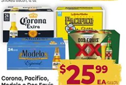 Corona, Pacifico, Modelo o Dos Equis