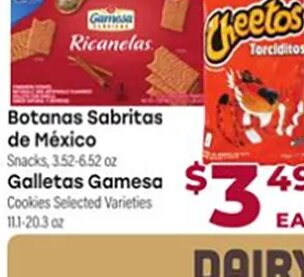 Botanas Sabritas / Galletas Gamesa