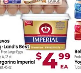 Huevos Egg-Land's Best / Margarina Imperial at Cardenas Markets