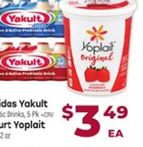 Bebidas Yakult / Yogurt Yoplait at Cardenas Markets