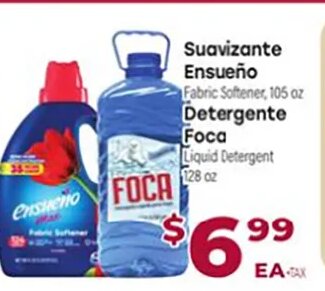 Suavizante Ensueño / Detergente Foca at Cardenas Markets
