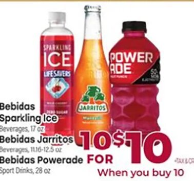 Bebidas Sparkling Ice Bebidas Jarritos Bebidas Powerade
