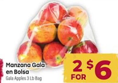 Manzana Gala en Bolsa at Cardenas Markets