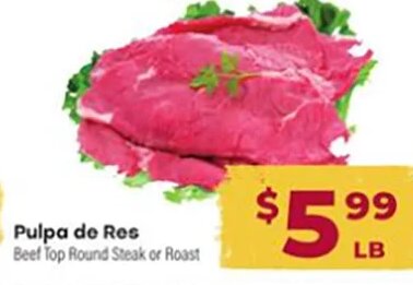 Pulpa de Res at Cardenas Markets