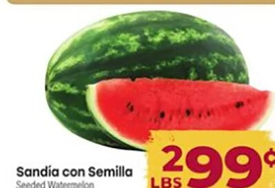 Sandía con Semilla at Cardenas Markets