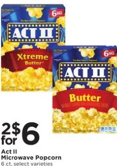 Act II Microwave Popcorn at Cub Foods