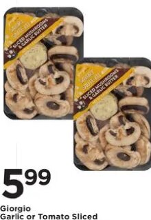 Giorgio Garlic or Tomato Sliced Mushrooms Sauté Kits at Cub Foods
