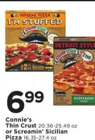 Connie's Thin Crust or Screamin' Sicilian Pizza at Cub Foods