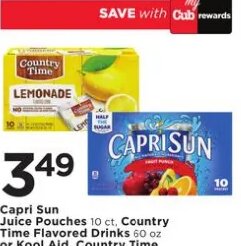 Capri Sun, Country Time or Kool-Aid at Cub Foods