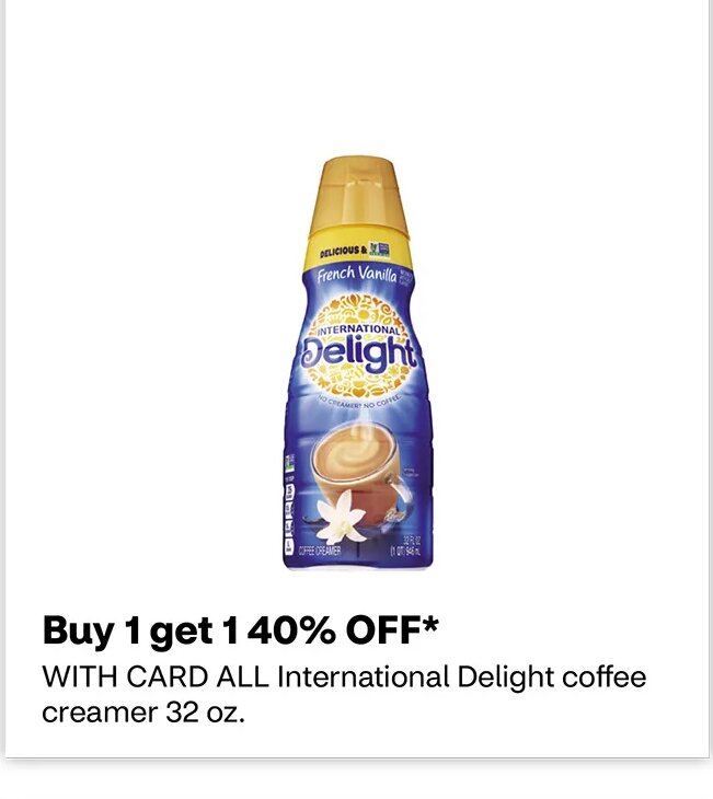 International Delight coffee creamer