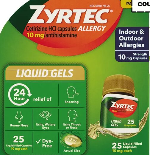 Zyrtec Liquid Gels