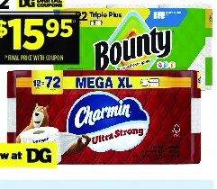 Bounty or Charmin at Dollar General