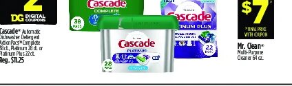 Cascade Automatic Dishwasher Detergent at Dollar General