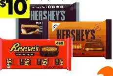 Hershey's Milk Chocolate or Caramel or Reese's Standard Bars at Dollar General