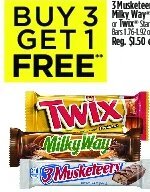 3 Musketeers, Milky Way or Twix