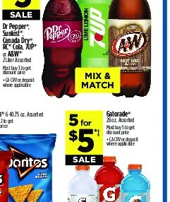 Dr Pepper, Canada Dry, RC Cola, 7UP
