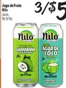 Jugo de Fruta Nilo at El Super