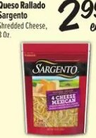 Queso Rallado Sargento Shredded Cheese at El Super