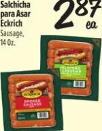 Salchicha para Asar Eckrich Sausage at El Super