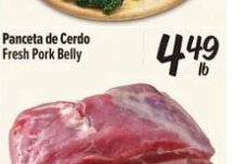 Panceta de Cerdo Fresh Pork Belly