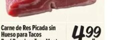 Carne de Res Picada sin Hueso para Tacos Beef Boneless Taco Meat